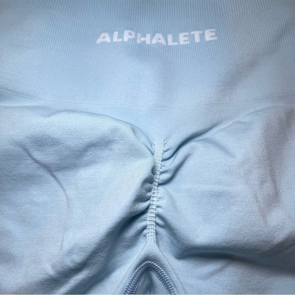 Alphalete Amplify Leggings Arctic Blue Scrunch Seamless XS - Picture 5 of 7